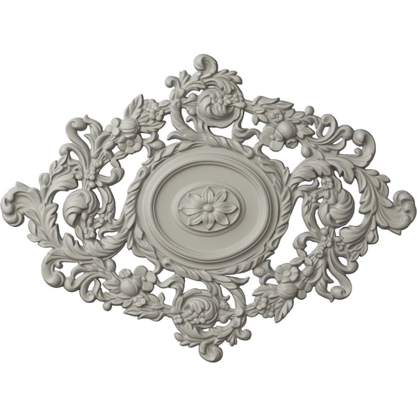 Ekena Millwork Katheryn Ceiling Medallion, Hand-Painted Pot of Cream, 22 1/2"W x 30 3/8"H x 1 1/2"P CM30KTPCF - main